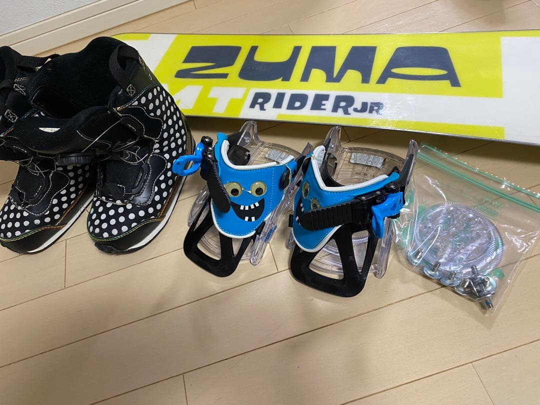 ZUMA MT RIDER JR スノーボード 100cm スノーボード 板 3点セット キッズ 子供用 ジュニア 男の子 女の子