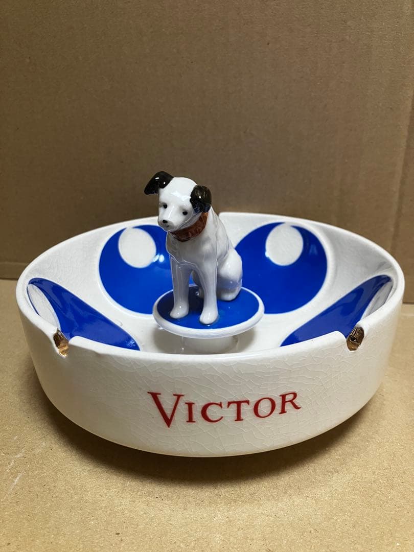 万博ビクター犬ニッパー犬置物EXPO'70灰皿昭和レトロ万国博覧会開催小物入れ