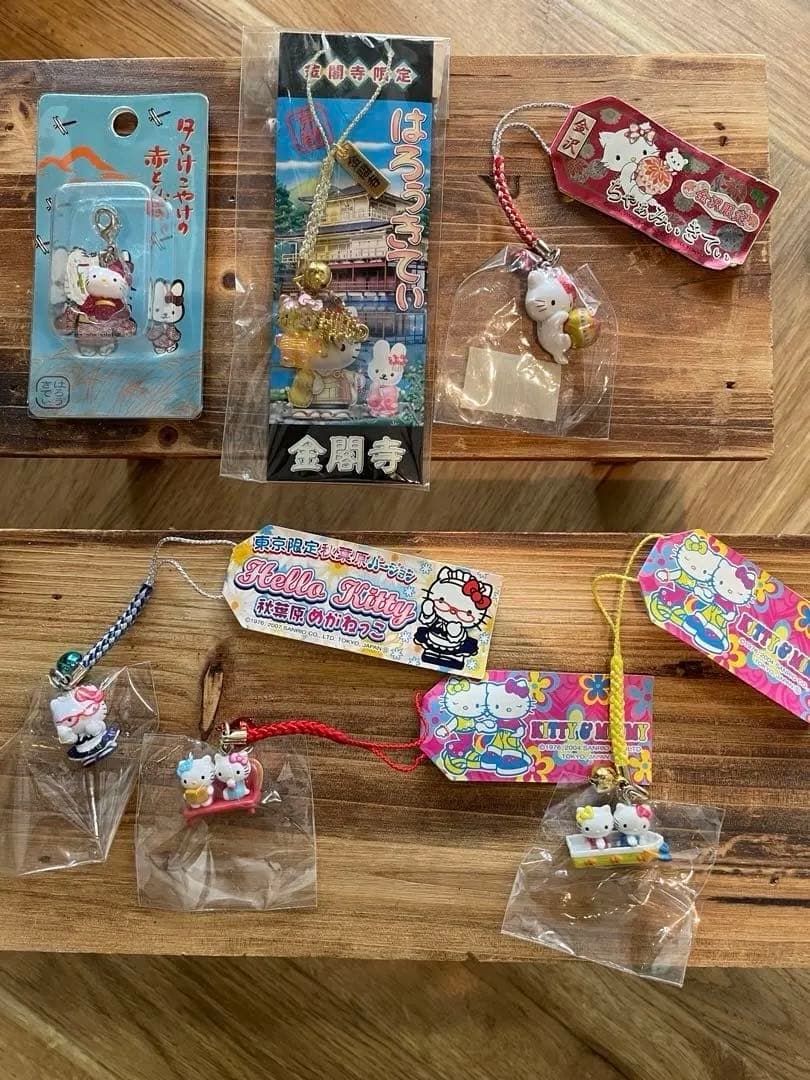 ハローキティ ーチャーミーキティご当地ストラップ 人気完売レア6個セット