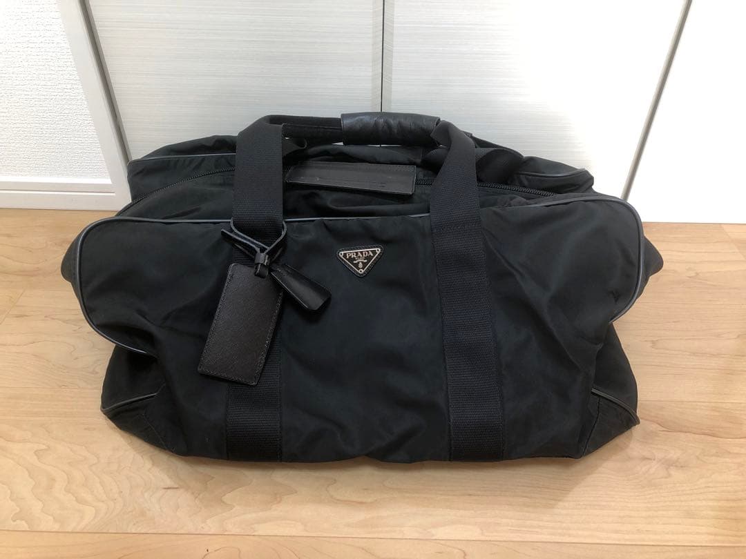 PRADA プラダ★ボストンバッグ★本物・中古・訳有特価 中古・古着通販】PRADA (プラダ) ナイロンボストンバッグ ブラック
