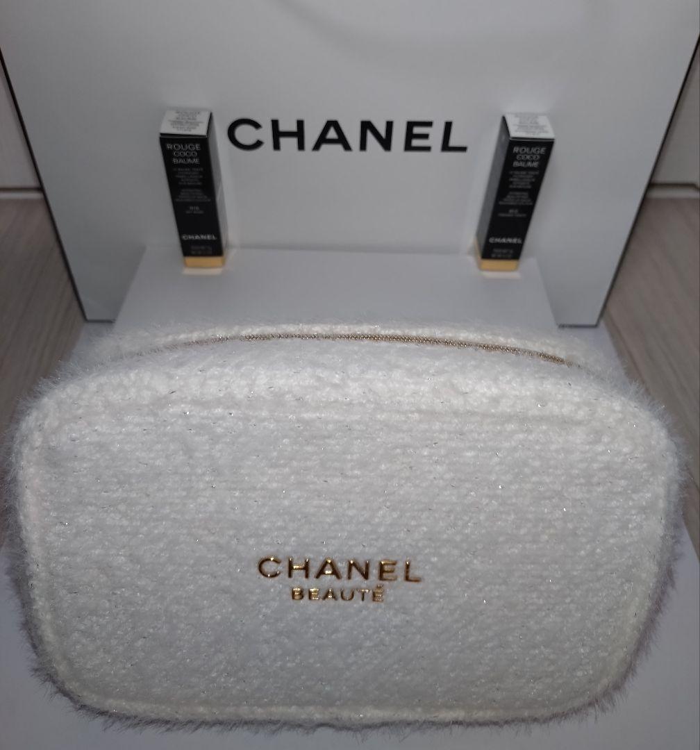 CHANEL シャネル クリスマスコフレ ポーチ リップクリーム 2個セット