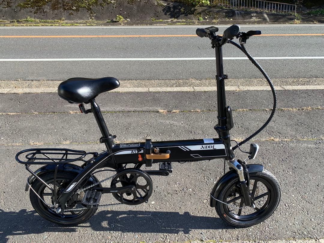 動作確認済 送料無料AiDDE ディスク式MTB 折りたたみ電動自転車A1