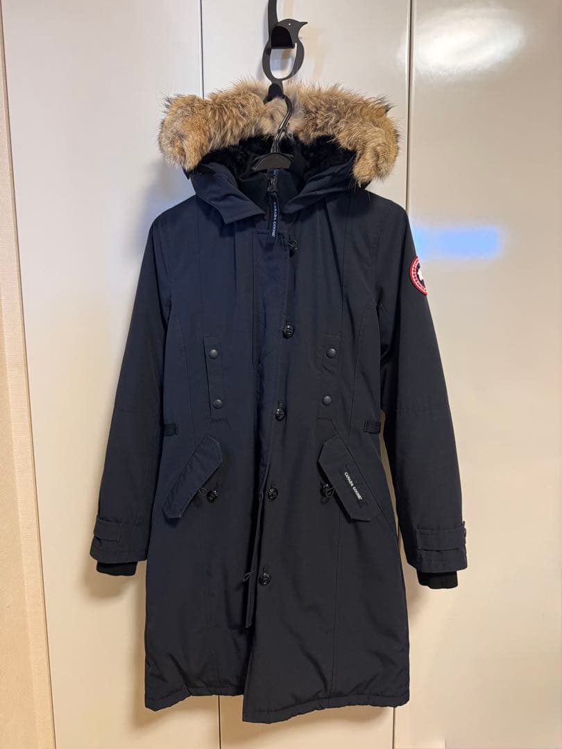 きらり　カナダグース　レディースダウンジャケット ファー付き
