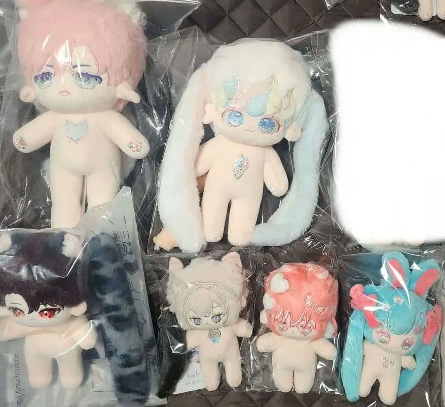 無ぬい　無属性ぬいぐるみ 10cm 無属性 ぬいぐるみ 20cm 着せ替えぬいぐるみ 白髪の泣き虫男の子