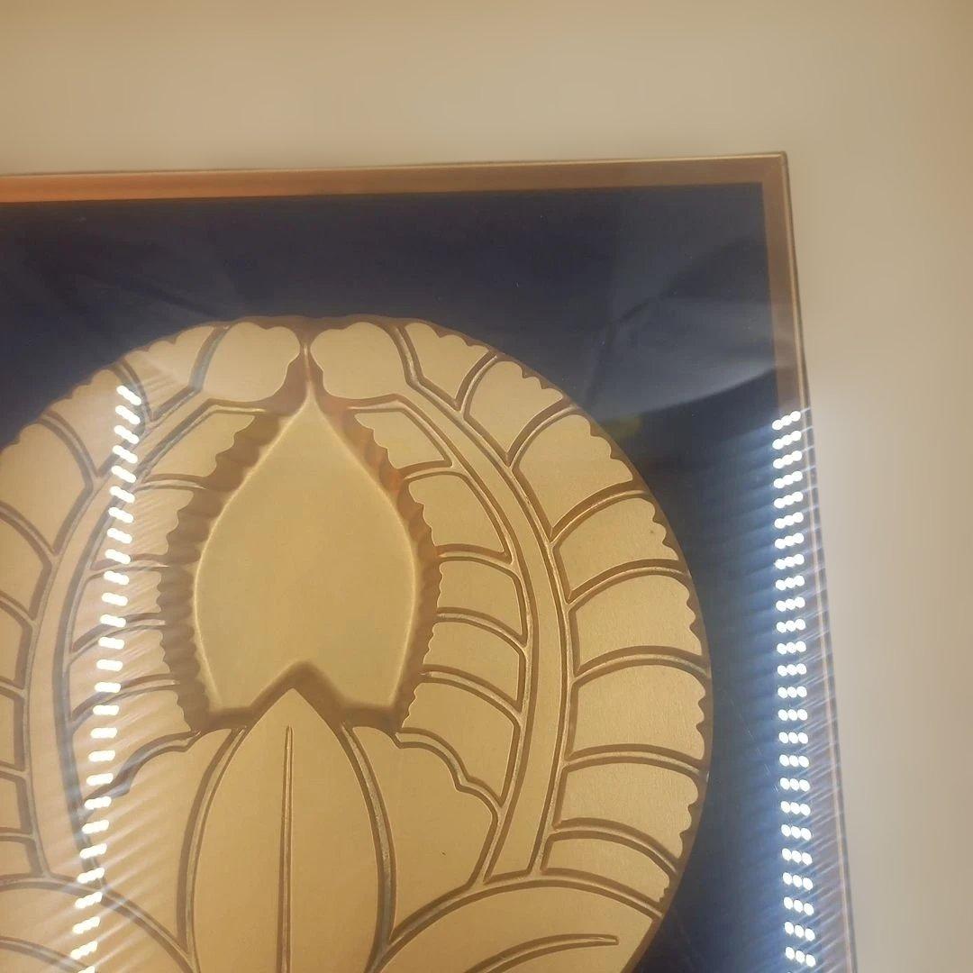 家紋「丸に抱き茗荷」置物 - メルカリ