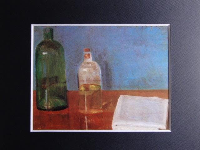 中川一政、【静物】、希少な画集画、新品高級額 額装付、状態良好