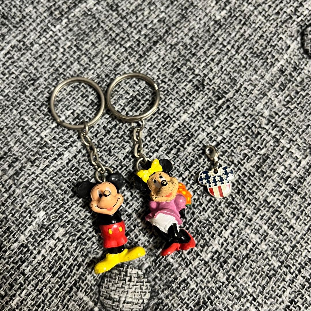 ディズニー ミッキー ミニー レトロ キーホルダー ヴィンテージ - メルカリ