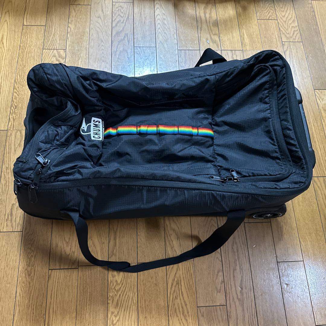 チャムス　ブラック　キャリーバッグ