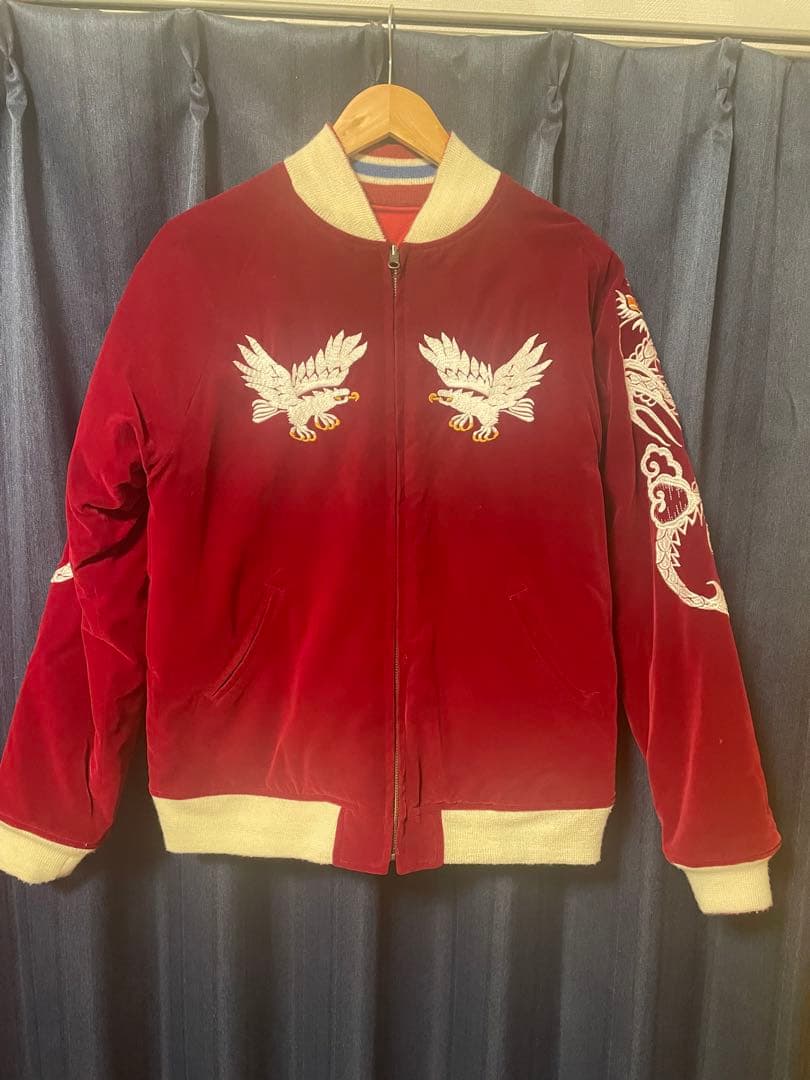 別珍スカジャン リバーシブル free size