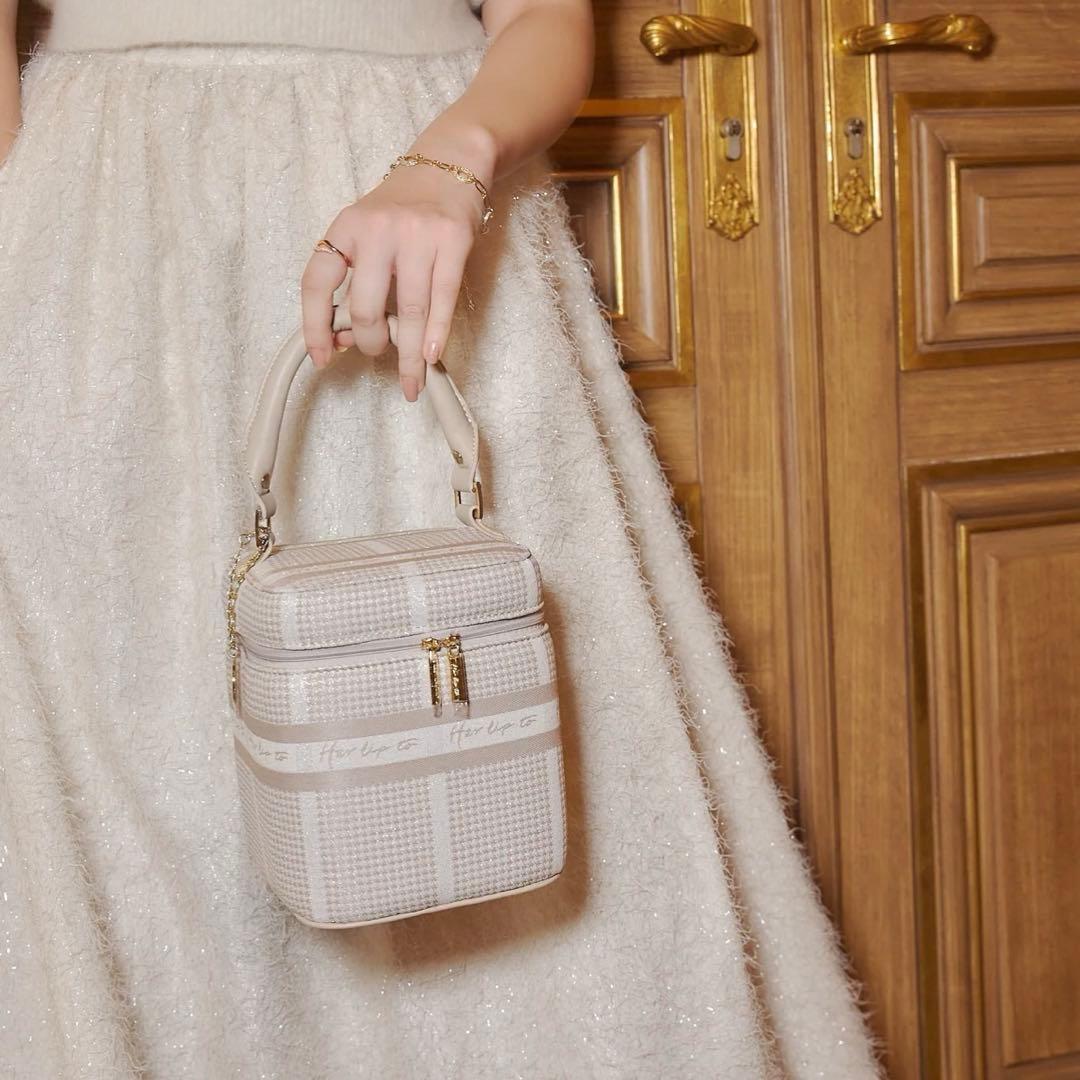 バッグ HLT Jacquard Vanity Bag nude pink