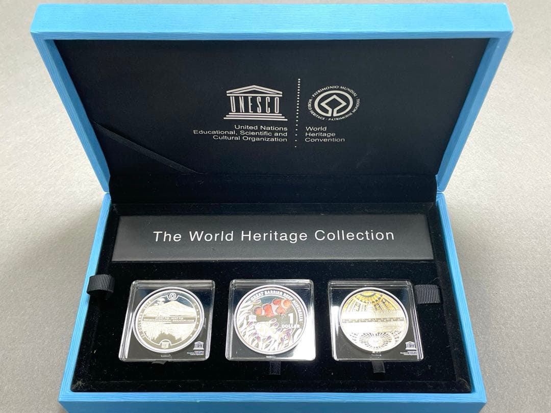 【希少・限定品】ユネスコ 世界遺産 記念 3種セット 銀貨 記念硬貨