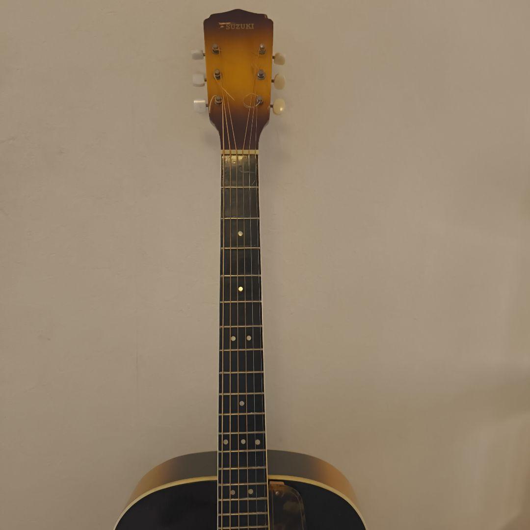 パーラーサイズピックギター木曽鈴木アーチトップpu付き