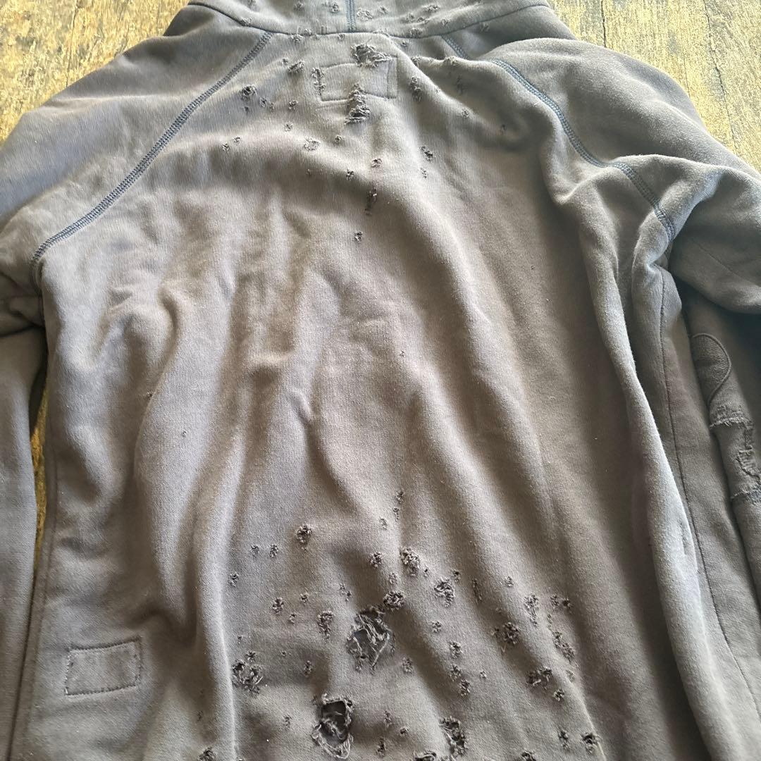 グレッグローレン スウェット ダメージ加工パーカー 襤褸 ビンテージ