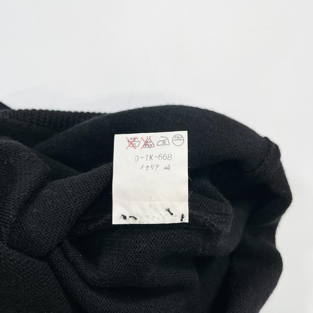 GUCCI グッチ ラインストーン カシミヤ混ウール ニット セーター 黒 38