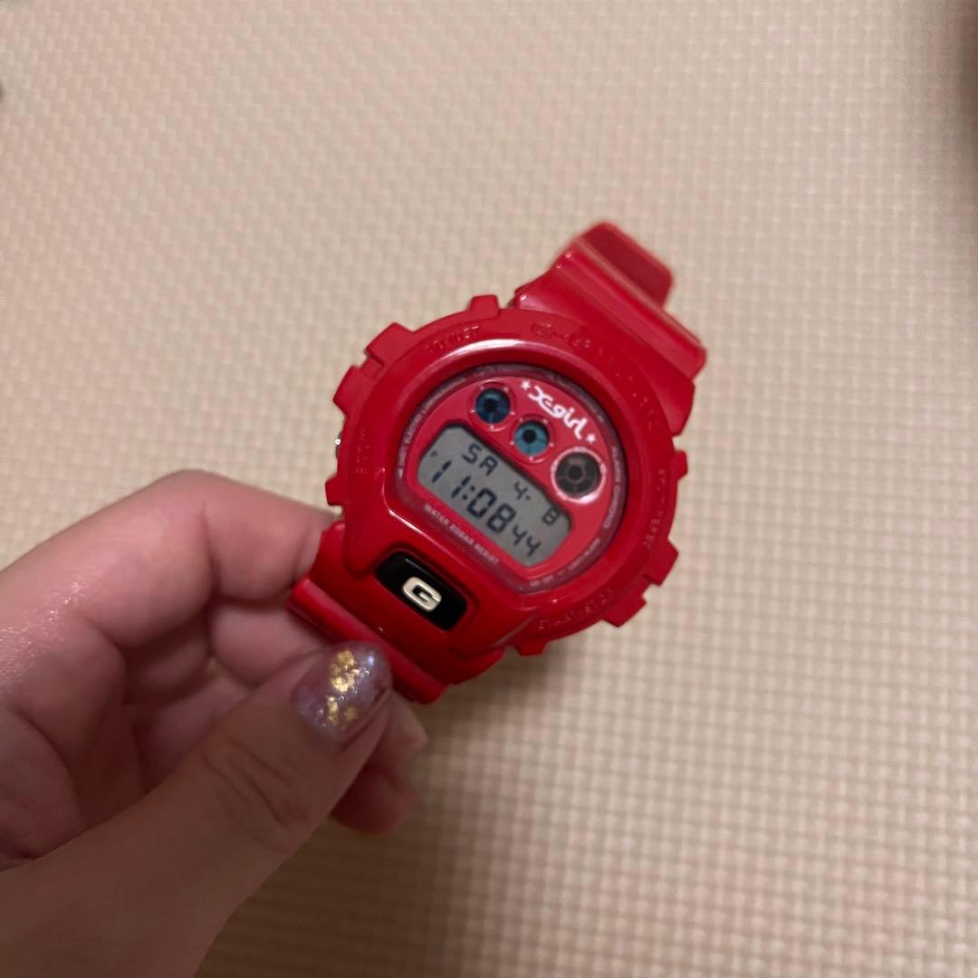 G-SHOCK　X-GIRL　 3230　DW-6900FS　赤　1994 Casio G Shock x 