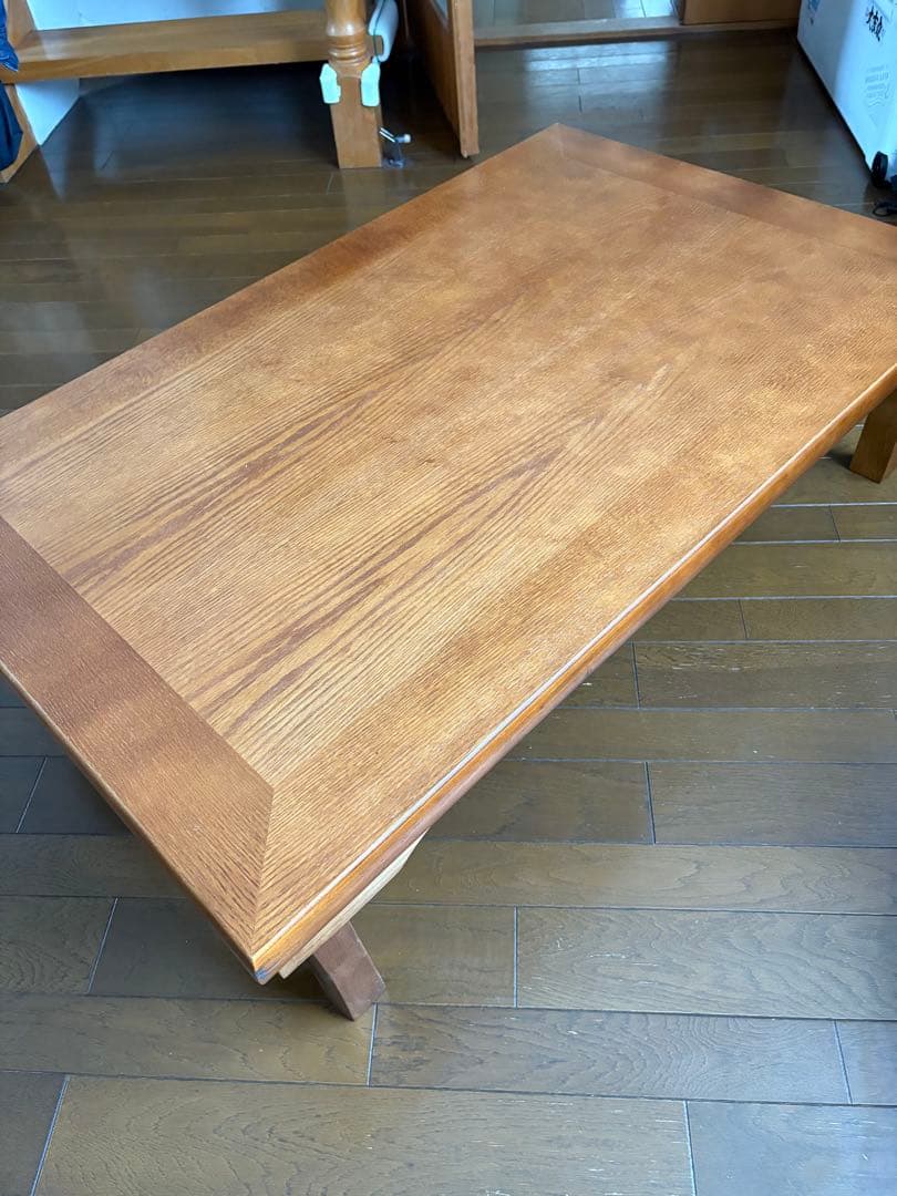 木目調座卓 約74cm x 120cm 座卓「ベック」幅120cm ウォールナット材/オーク材 | 【公式】大塚家具