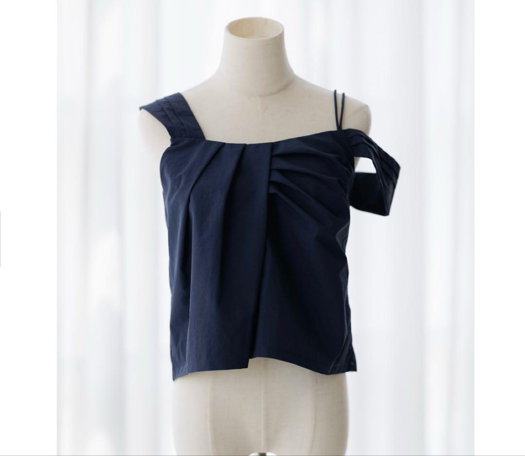 ポワ pois Splash setup tops ネイビー　Sサイズ