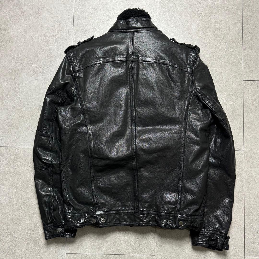 超希少 Neil Barrett リアルファー ライナー レザージャケット - メルカリ