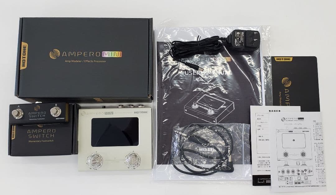 Hotone Ampero Mini 増設デュアルフットスイッチ付