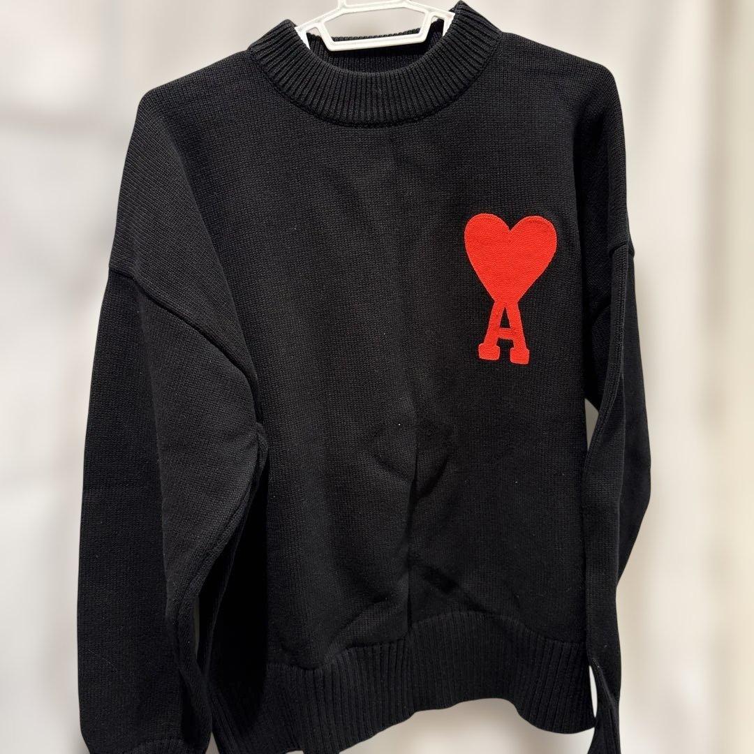 Ami Paris アミパリス 黒 セーター ニット ブラック