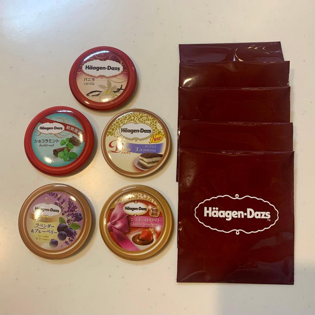 ハーゲンダッツ40周年記念缶バッジ5個 - メルカリ