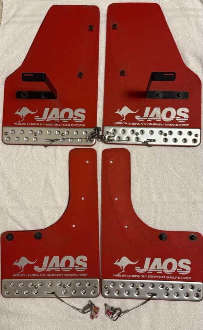 JAOS マッドガードⅢ フロント＋リアセット レッド キャラバン E26系