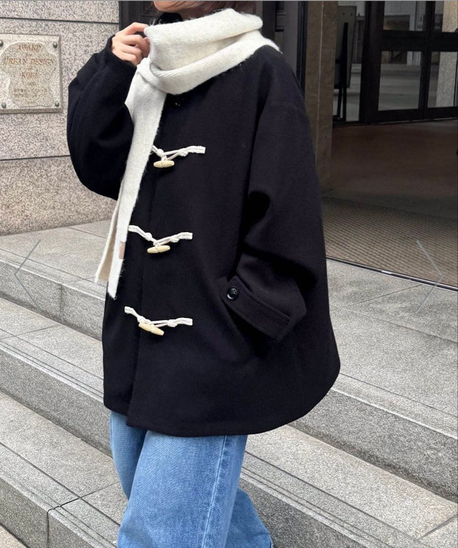 【新品未使用】CANAL JEAN El mar ダッフルハーフコート