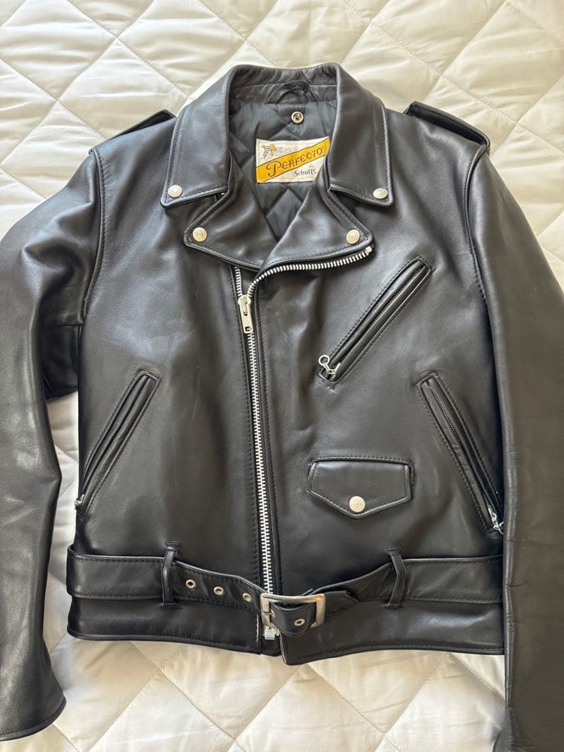 Schott Perfecto ブラックレザー ダブルライダース