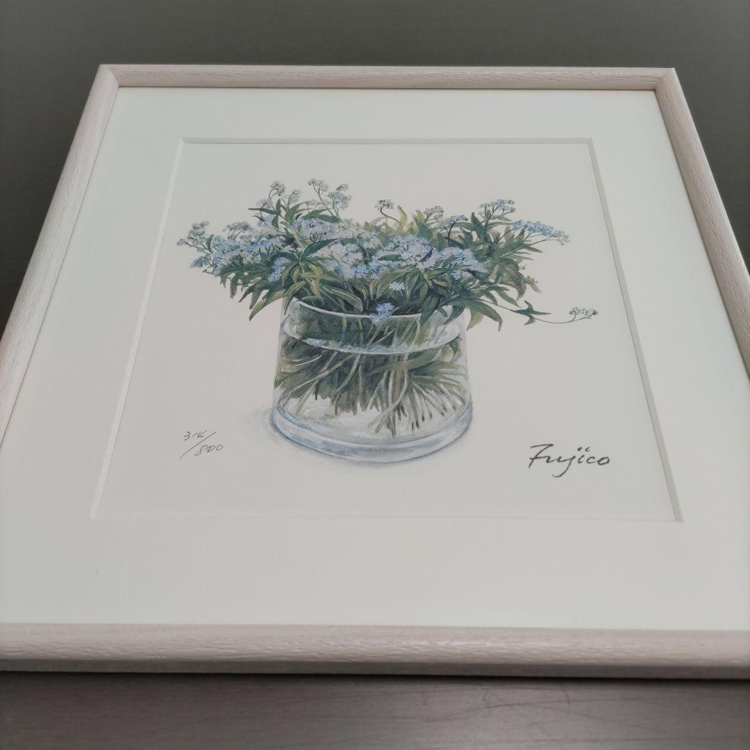 橋本 不二子 限定版画 【新品】 額装 ☆ 直筆サイン・エディション有り