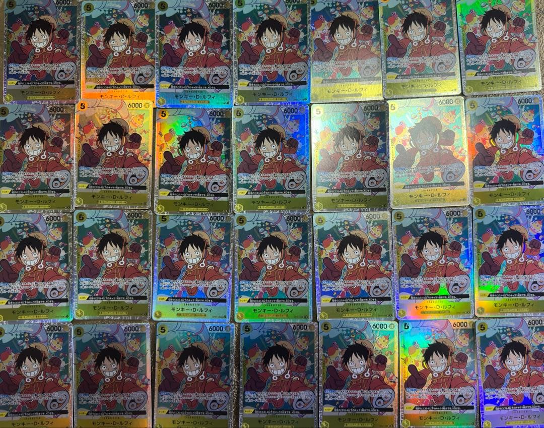 エラー版　ワンピースカード　モンキー・D・ルフィ　OP07-109 SR 30枚