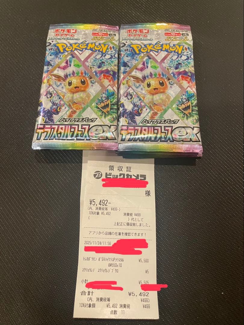 テラスタルフェス 封入率一致 10パック　新品未開封 ポケカ