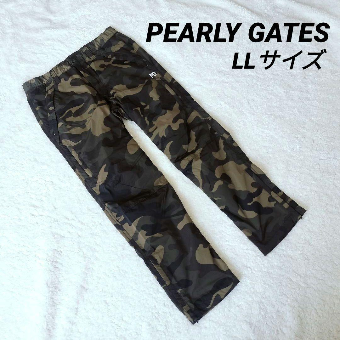 美品 パーリーゲイツ　裏地付き 迷彩柄 ゴルフパンツ XL