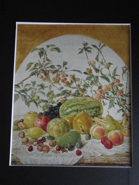 藤田嗣治、「Narure morte」、希少画集の額装画、人気作品