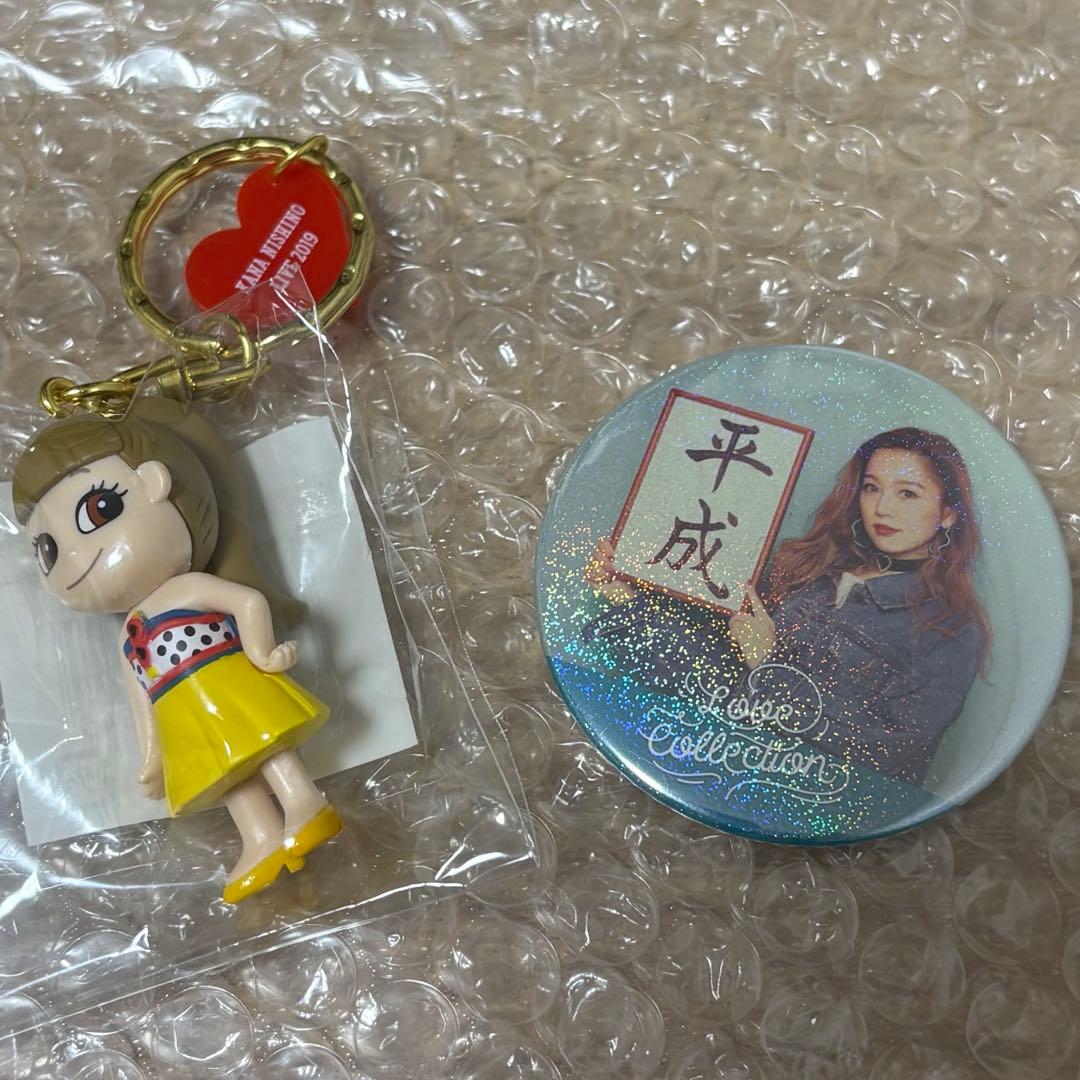 新品未開封 西野カナ マスコットキーホルダー シークレット缶バッチ
