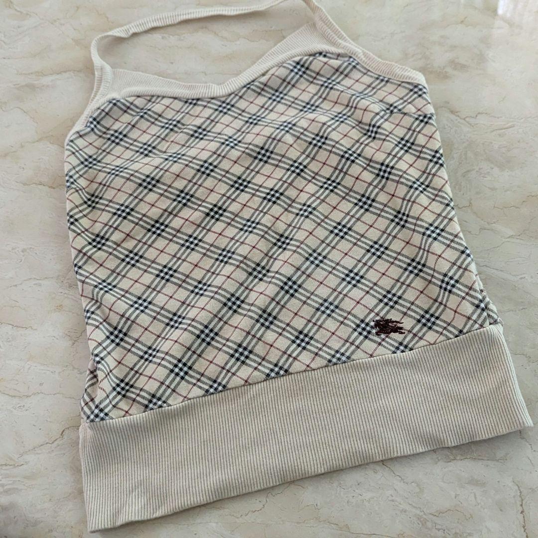 バーバリー ホルターネックキャミソール ノバチェック 38　y2kギャル ☆予約商品☆【11月上旬入荷予定】【XSサイズあり】チェック柄