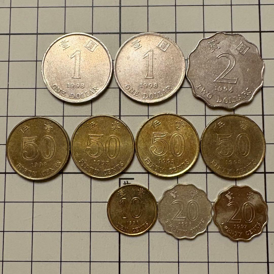 香港ドル硬貨 まとめ売り 5種10枚セット - メルカリ