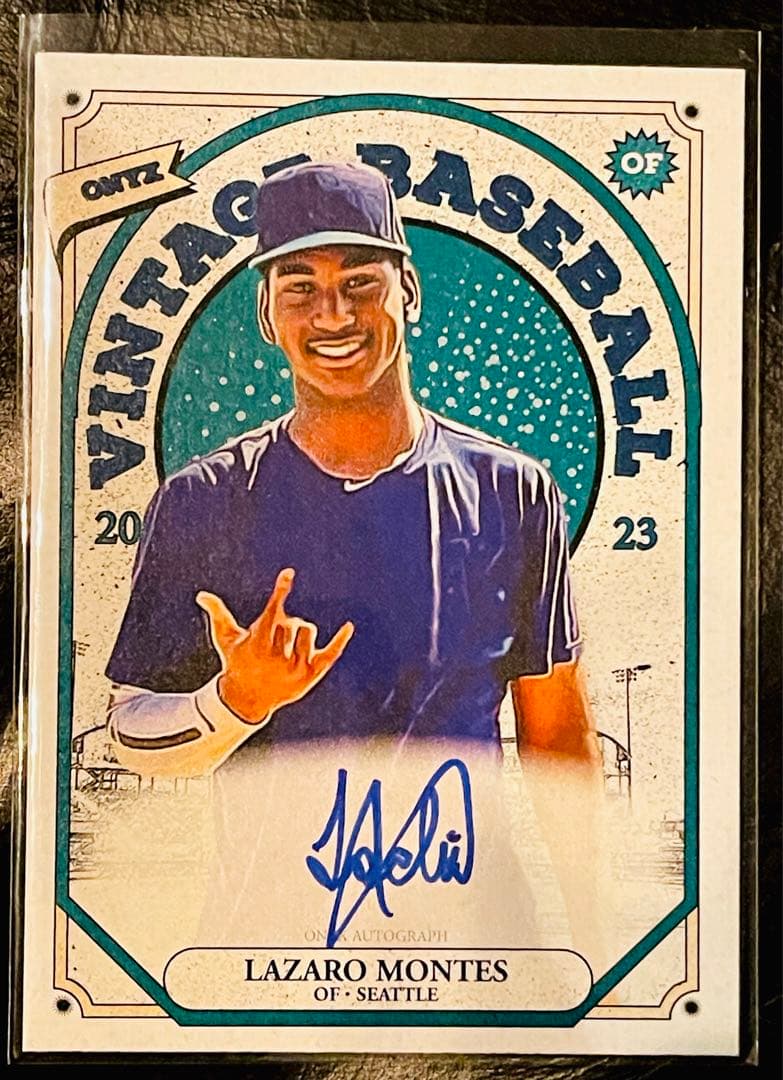 超新星！！Lazaro Montes 直筆サイン　マリナーズ　期待のプロスペクト ミントモール / MINT 千葉店 / EPOCH NPB 2025 松田宣浩 直筆サイン