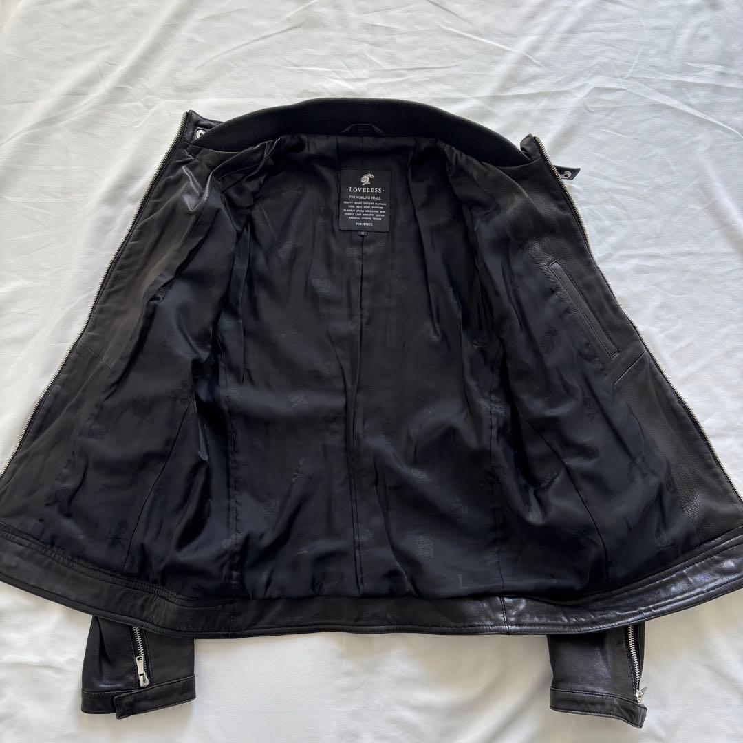 LOVLESS レザージャケット 黒 ダブルジップ 羊革 M y2k - メルカリ