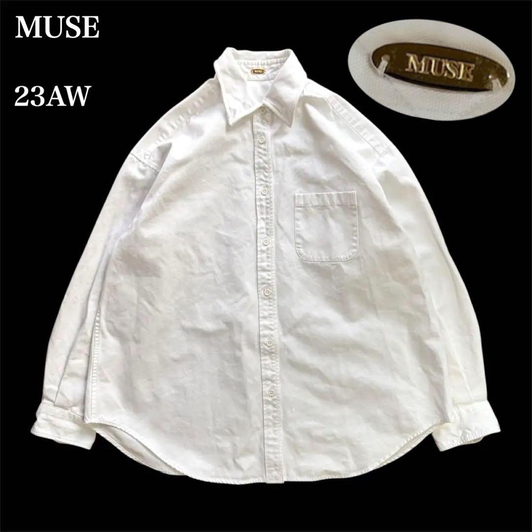 23AW MUSE OXFORD BD シャツ ジャケット ホワイト