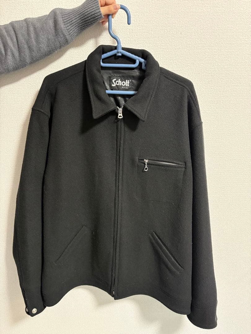 SCHOTT ショット WOOL WORK JACKET 2XL古着 中古・古着通販】Schott (ショット) ウールワークジャケット ブラック