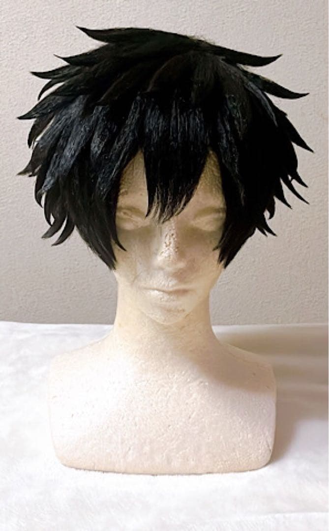 桃源暗鬼 淀川真澄 アシスト セット済み ウィッグ コスプレ衣装 黒 ブラック