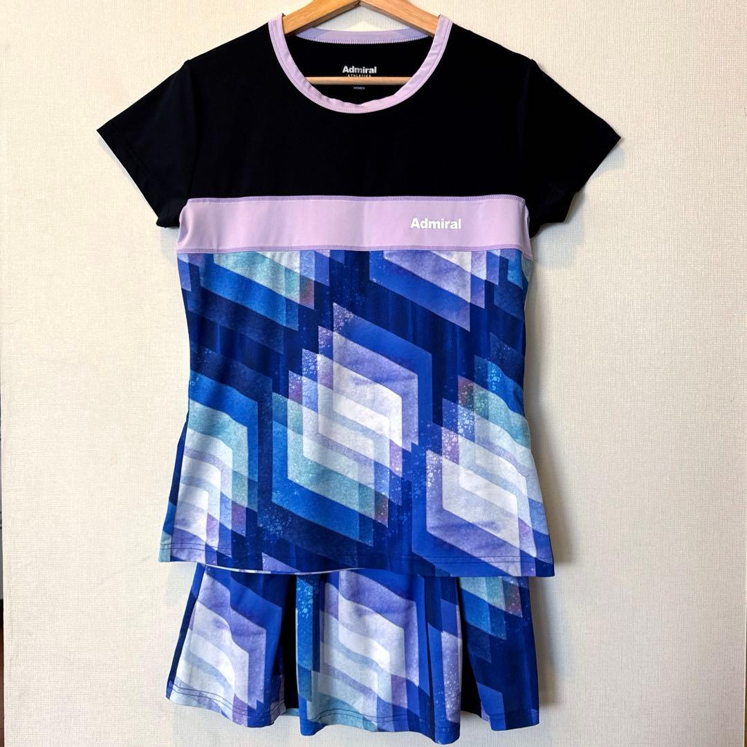 Admiral アドミラル　テニスウェア　セット　Lサイズ アドミラル(Admiral) ウェア（メンズ/ユニ） ]サイドラインロゴ