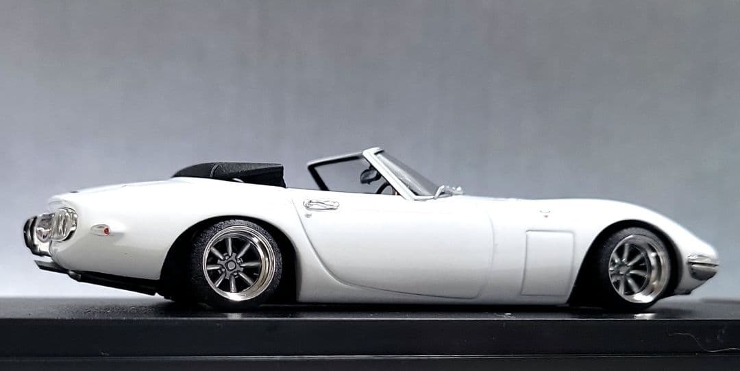 1/43　トヨタ　2000GT改　ボンドカー　ワタナベホイール　アルミ製　深リム