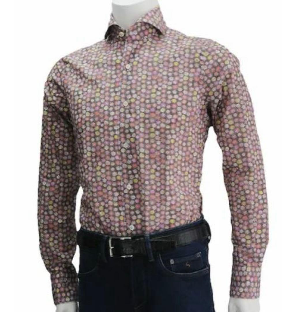 mwmw1015　FinamoreSERGIO フィナモレ　青タグ　シャツ