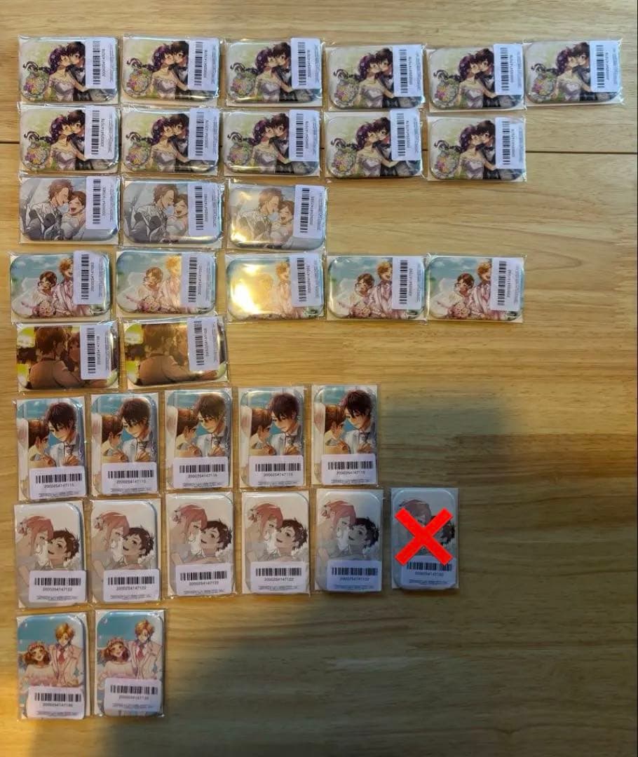 HoneyWorks オンラインくじ スクエア缶バッジ マグネット ステッカー ┗|∵|┓HoneyWorks 6thアルバム「ねぇ、好きって痛いよ。〜告白実行