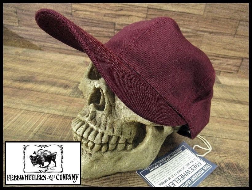 新品 フリーホイーラーズ 14AW トラッカー キャップ バーガンディ FREE