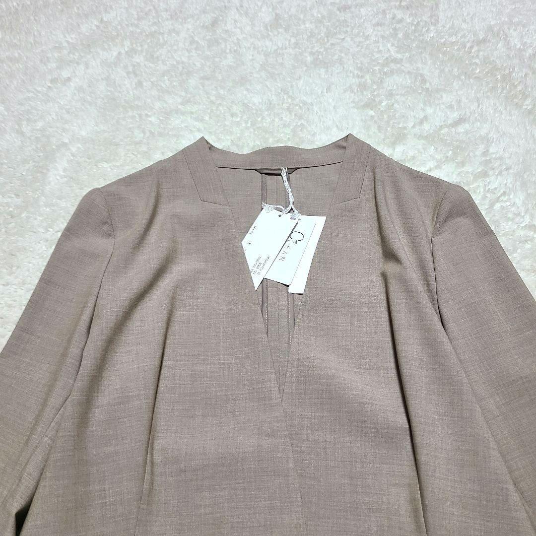 新品未使用】タグ付 デレガント スーツ セットアップ ノーカラー 洗濯可 40