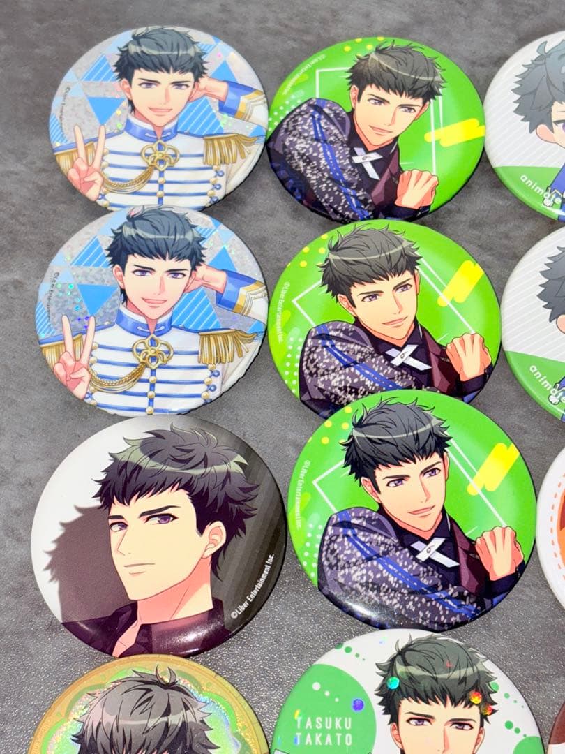 A3 兵頭十座 伏見臣 高遠丞 缶バッジ ラバーストラップ アクリル