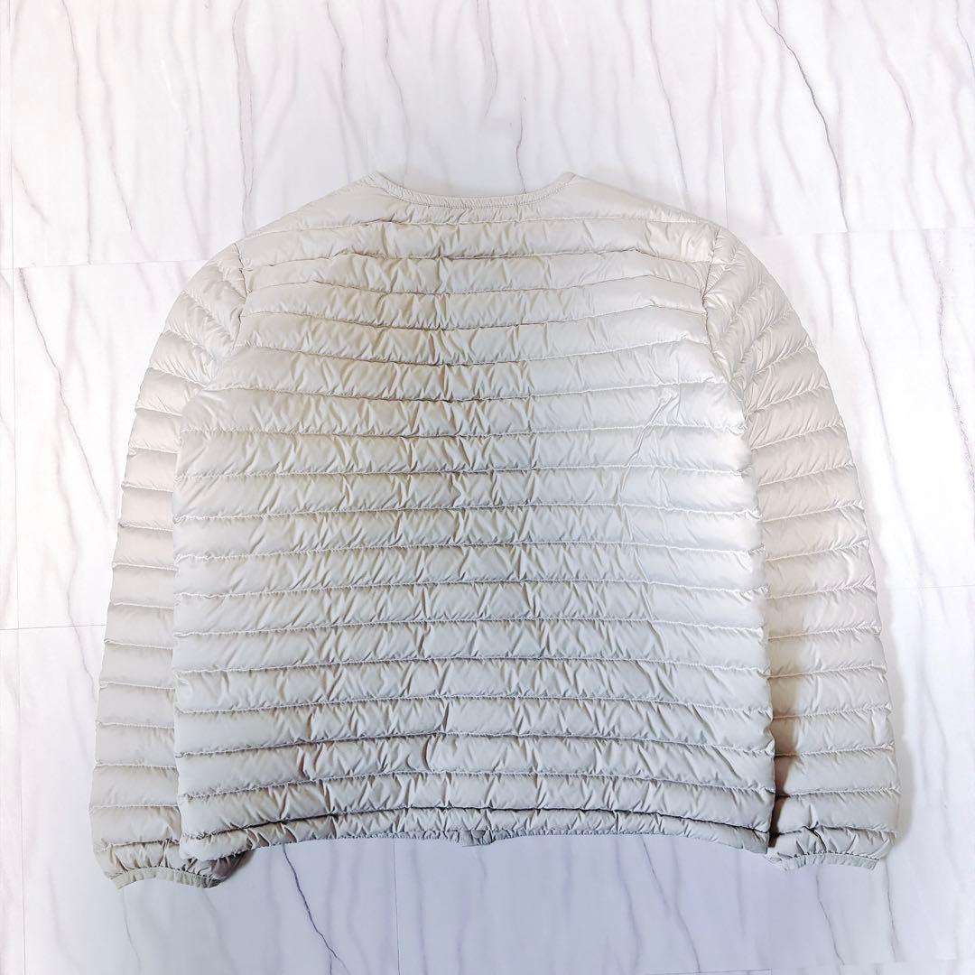 《美品》ORCIAL インナーダウンクルーネックジャケット ライトベージュ 1