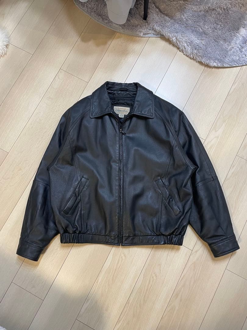 【極美品】セントジョンズベイ ブラック　レザージャケット　L